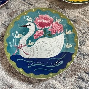 Anthropologie 12 days of Christmas plate by Emily Maude